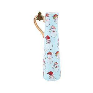 Santa Claus Pattern Bud Vase